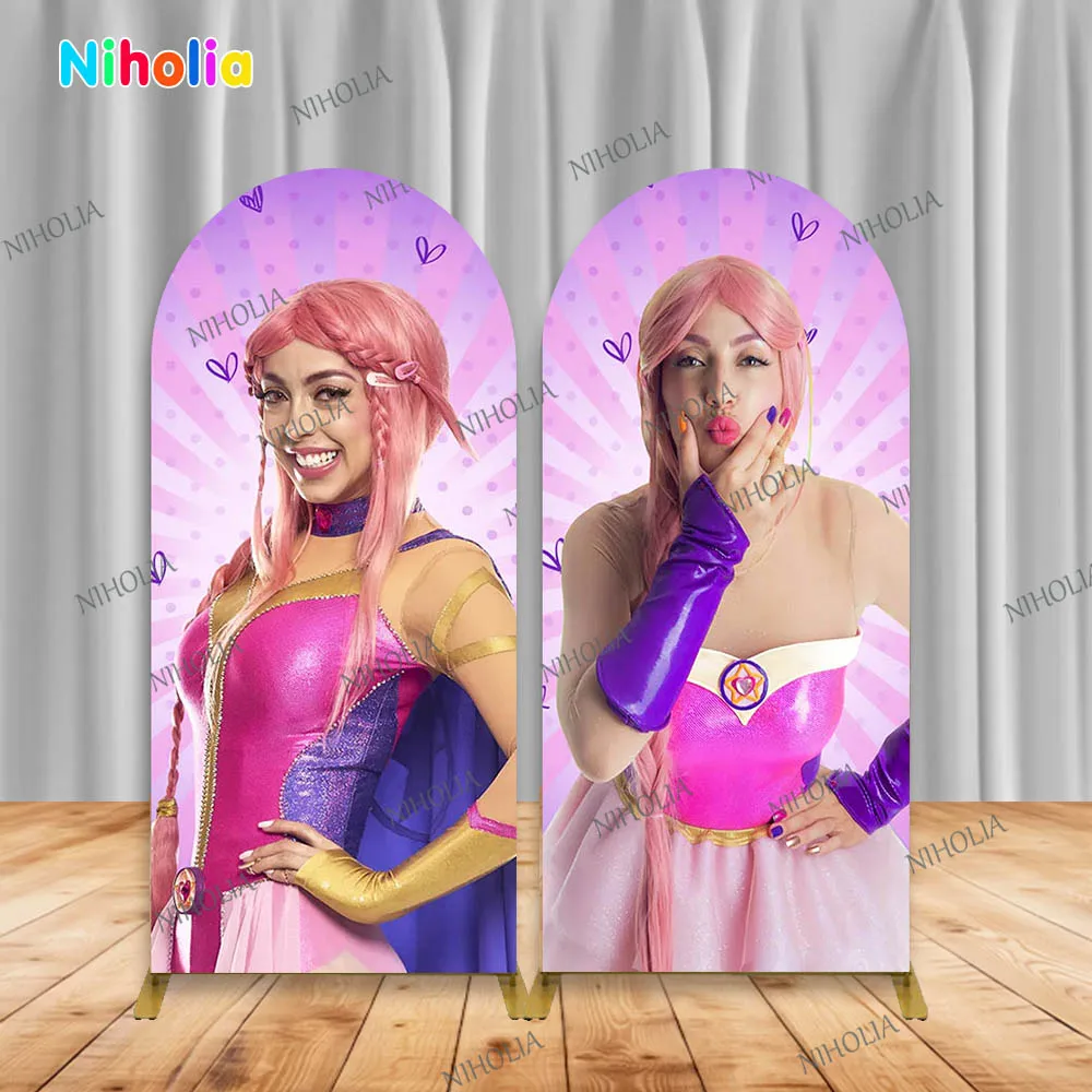 

Фон Luli Pampin для вечеринки по случаю дня рождения, розовый фон для фотосъемки, украшение стены для детского душа, стенд