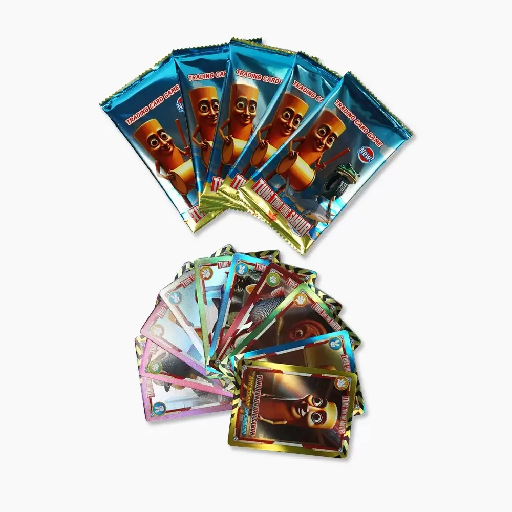 Tungtungtung Sahur Blindbox Cards Random 1 Box Brainrot Italian Cards Battle Board Game Toys Brr Patapim Tralalelo Tralala Shark view 4