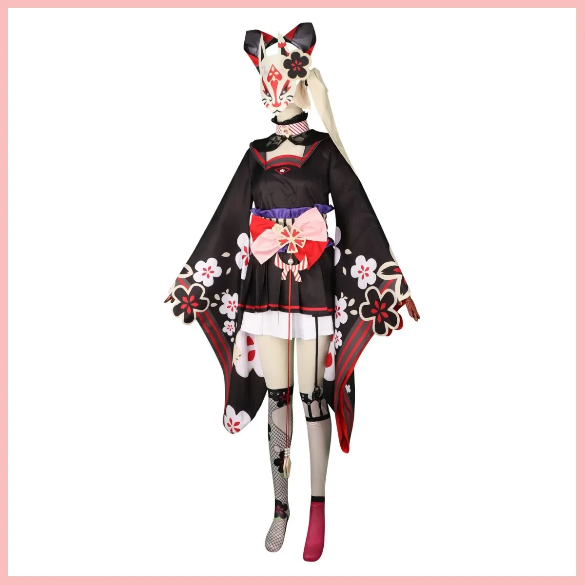 Blue Archive Kosaka Wakamo Cosplay Costume pour femme, Kimono japonais None Blossom, Jupe Lolita, Sexy, Mignon, Trempé, Jeu, ixd'Halloween