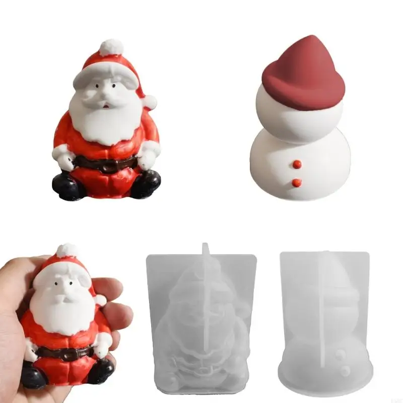 

Christmas Theme Silicone Mold Santa/Snowman Silicone Mold