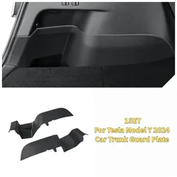 Trunk Guard Panel For Tesla Model Y 2024 TPE Rear Trunk Side Fully Covered with Guard Panel Shell Modification Car Accessories