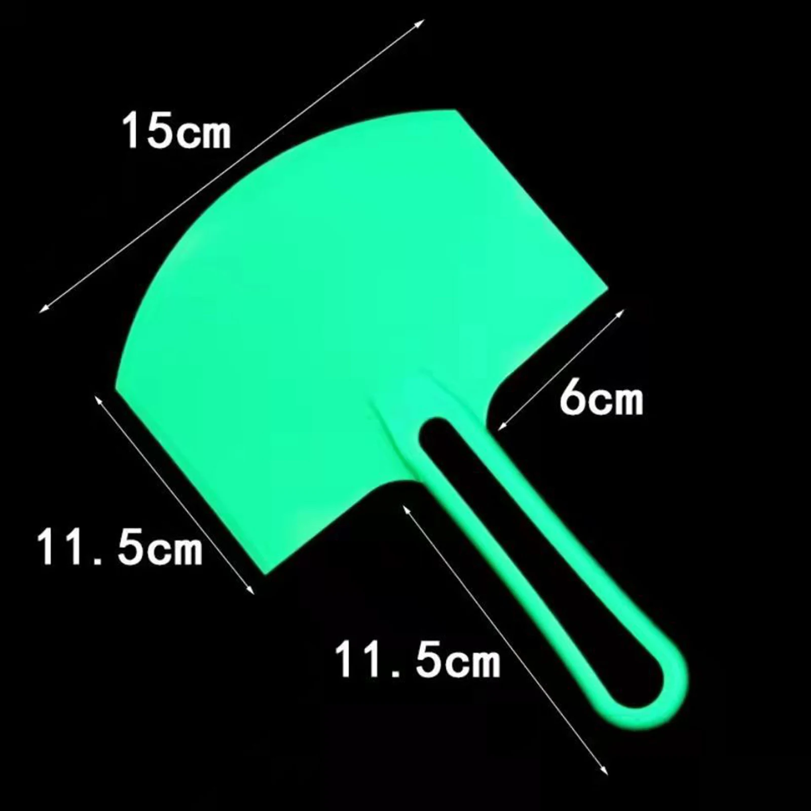 Cuchillo de masilla de plástico curvo, herramienta de raspador de pintura Flexible para calcomanías, papel tapiz, parches de paneles de yeso, piezas