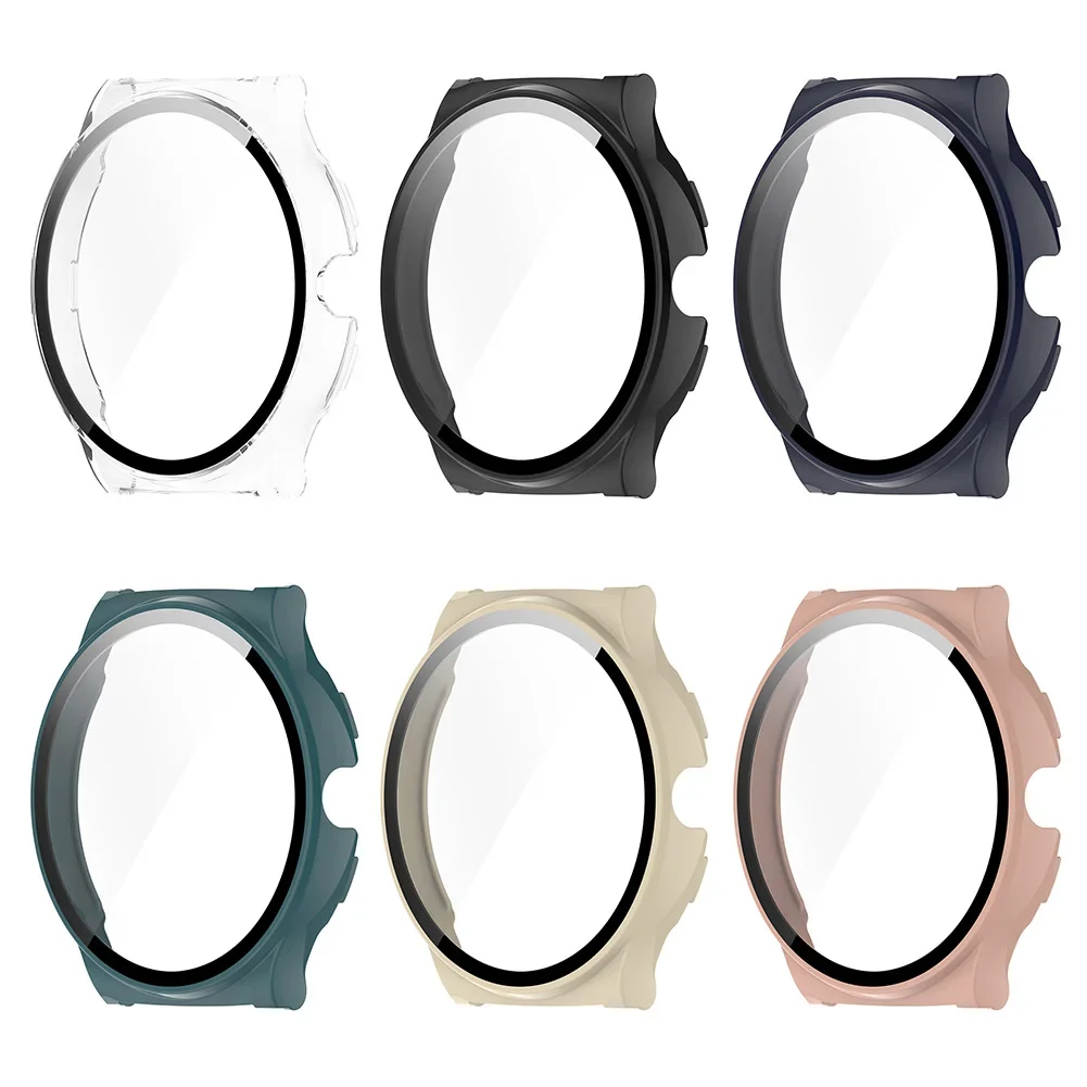 

Защитный чехол с закаленным стеклом, защитная оболочка для экрана с защитой от царапин, рамка для умных часов, аксессуары для Haylou Solar Lite