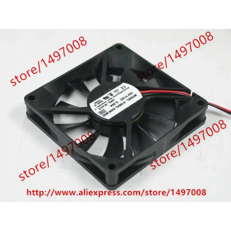 NMB-MAT 3106KL-04W-B50 C04 DC 12V 0.30A 80X80X15mm Server Cooling Fan