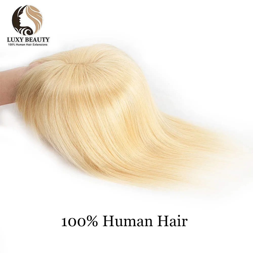 13x13cm Blonde Human Hair Topper Hair Pieces For Women 10\