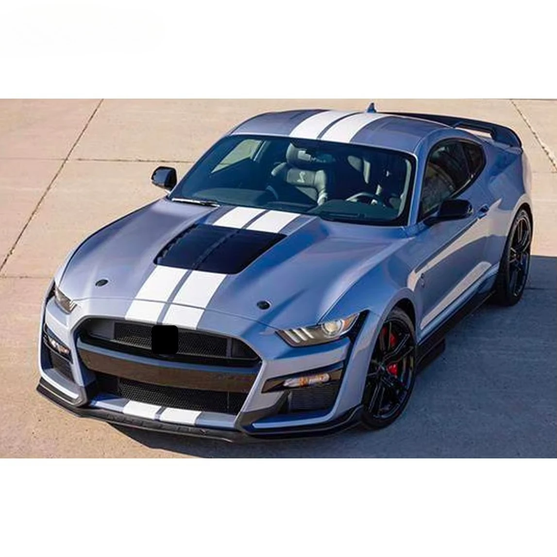 أحدث تصميم جديد BodyKit لسيارة Ford Mustang 15-17 تحديث إلى شبكة المصد الأمامي والخلفي للسباق Shelby GT500 Style PP + ABS