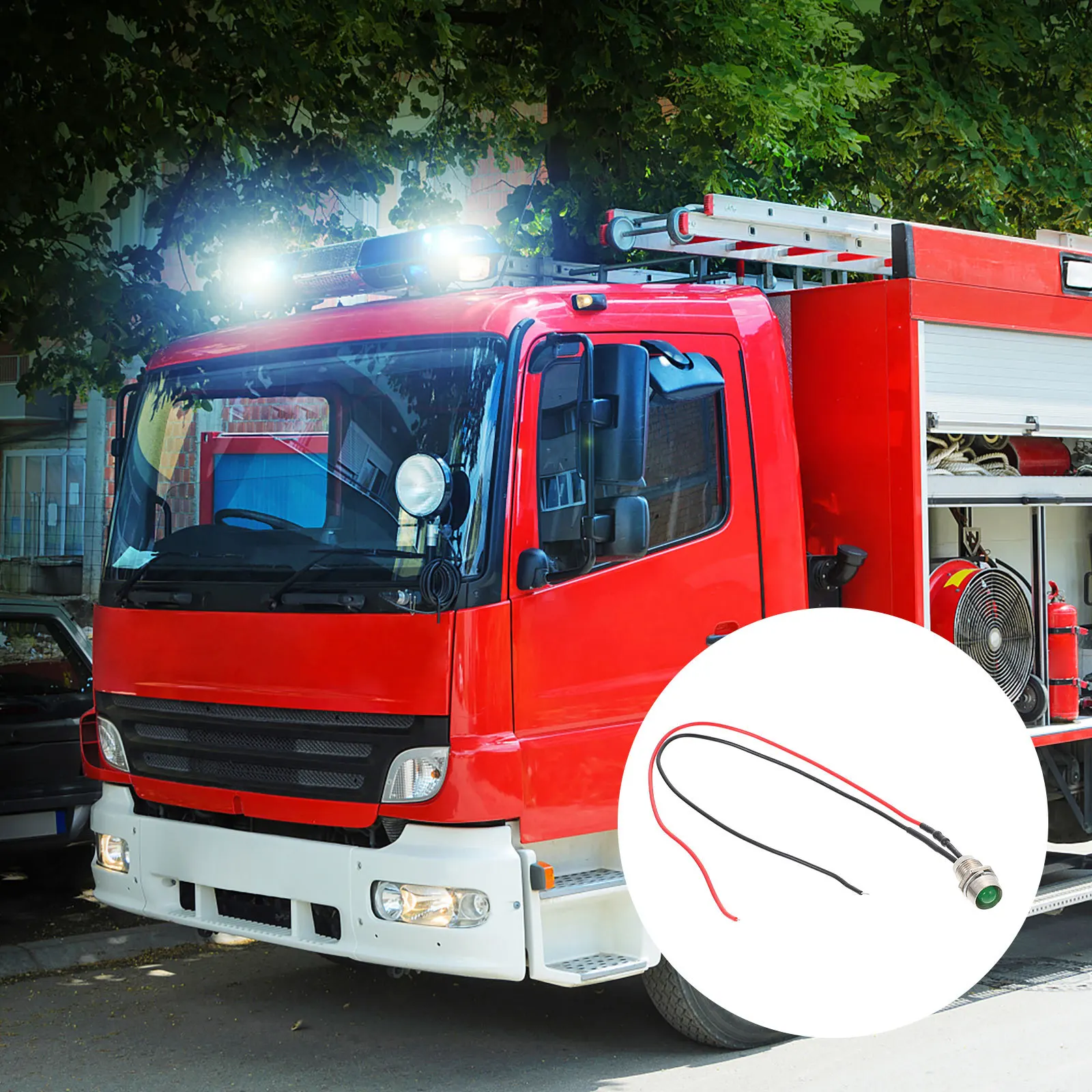 10 قطعة مؤشر LED ضوء معدني للمعدات سفينة شاحنة مركبة إشارة مؤشر ضوء المصباح مصباح إشارة سلك الاتجاه #5