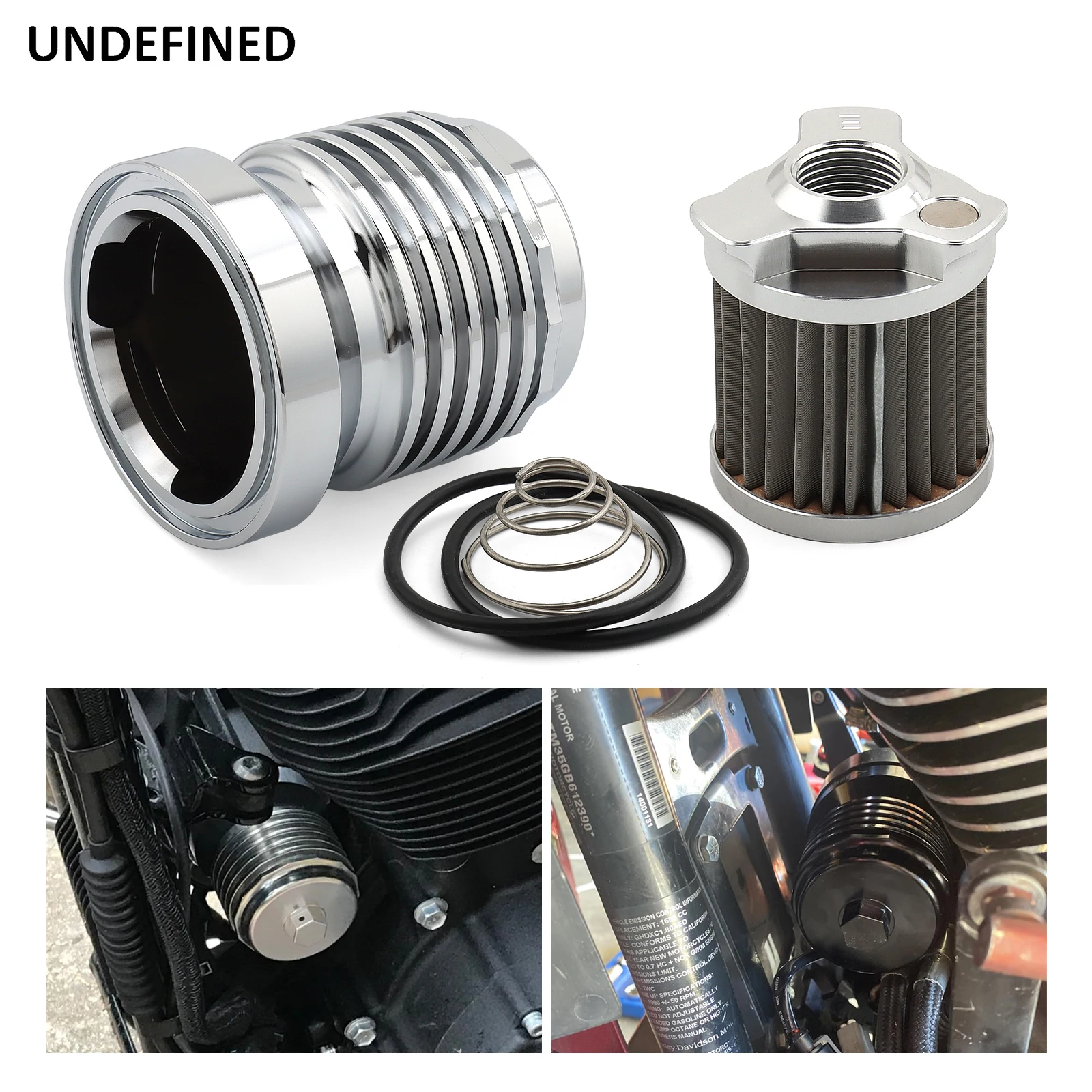 Filtro de aceite reutilizable de aluminio para motocicleta con cartucho de repuesto para Buell M2 Cyclone 97-02 S3 Thunderbolt 95-02 X1 Lightning
