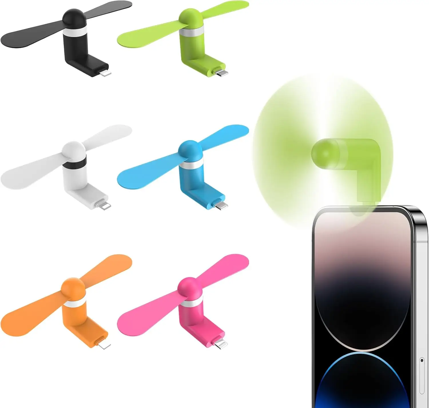 6-pack-mini-portable-phone-fan-colorful-powerful-compatible-with-iphone-14-11-x-xr-ipad