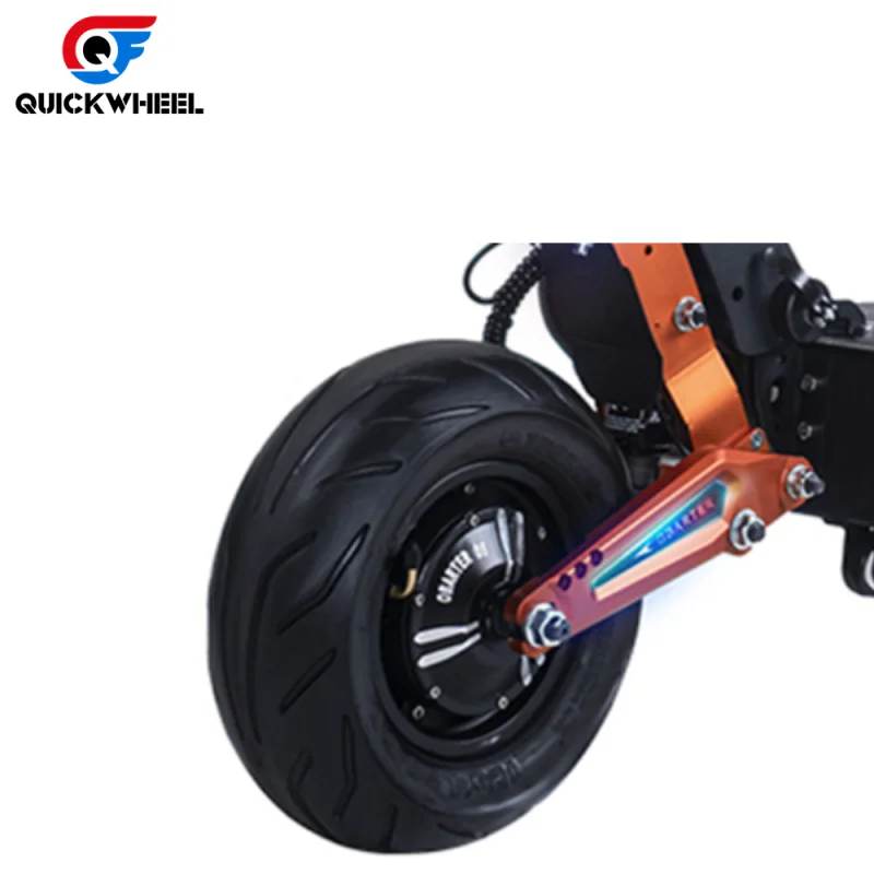 Quickwheel D5 Original Kick Scooters 35Ah Battery Removable 12 Inch 5000W Motor 100Km Foldable Electric Scooters Dual Motor