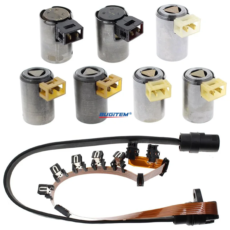 01M 01N 01M325283A Transmission Master Solenoid Valve Kit Ribbon Harness Shift For the 1999-2005 Volkswagen JETTA Beetle Golf