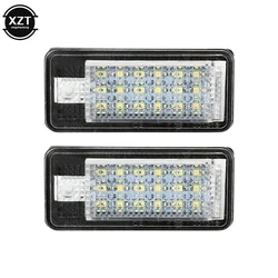 2SZT Auto Canbus Samochodowe oświetlenie tablicy rejestracyjnej LED 12V Dla Audi A3/4 S3/4 A6 C6 A8 S8 Q7 Bezpośrednia wymiana tylnego światła rejestracyjnego