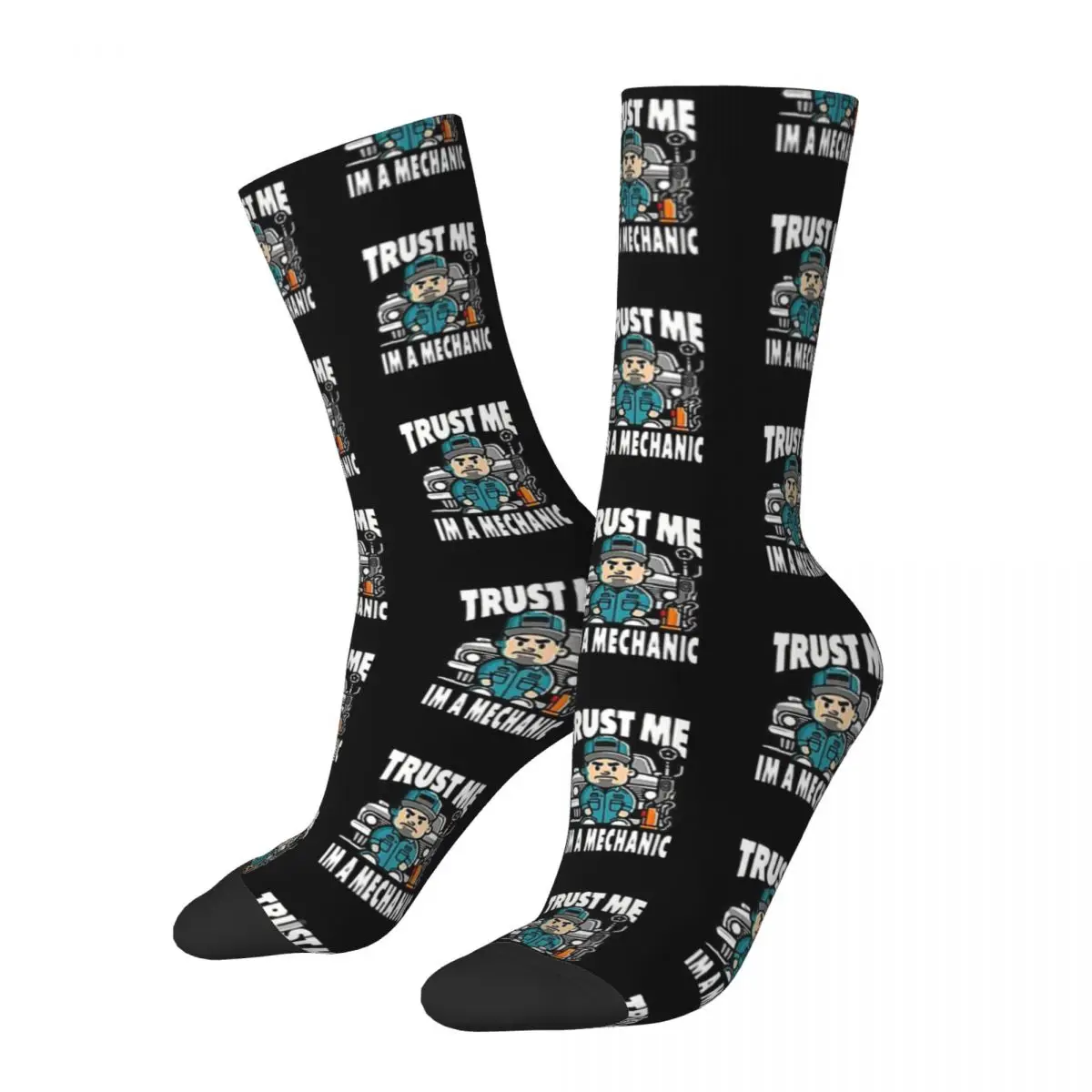 

Auto Mechanic Trust Me Im A Mechanic Men Women Socks Windproof Novelty Spring Summer Autumn Winter Stockings Gift