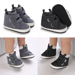 New Popular Cartoon Newborn Boy Girl Shoes First Walker Baby Shoes Soft Non Slip Sole Lovely Bow Casual Canvas Children Shoes