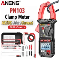 ANENG PN103 6000 Counts Digital Clamp Meter 600A AC Multimeter Current AC/DC Voltage Tester Hz Capacitance NCV Ohm Diode Testers