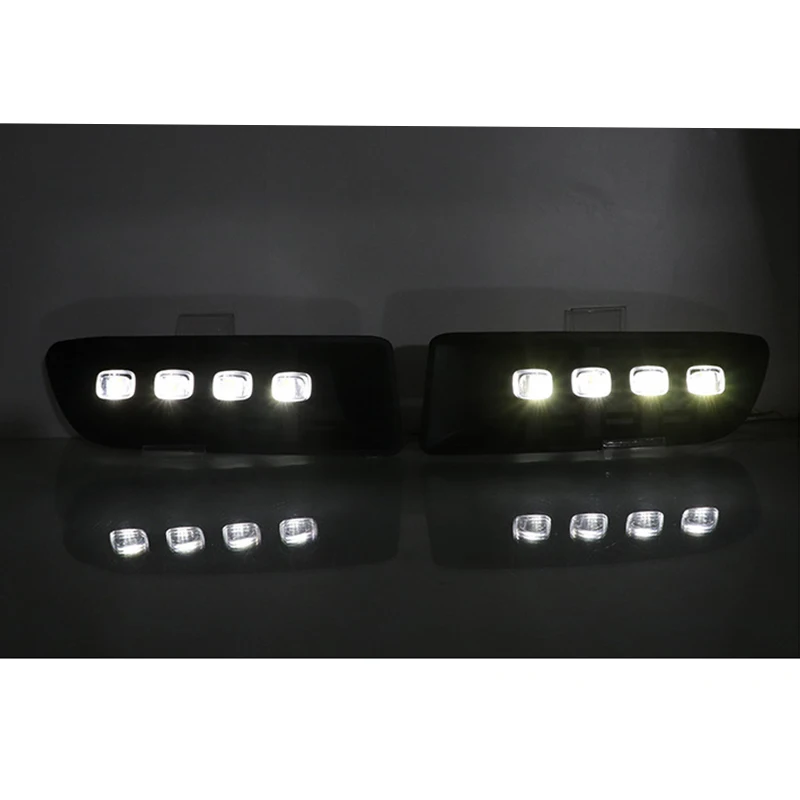 Foglight for Toyota Prado 120 Land Cruiser LED Daytime Running Light Turn Signal LC120 FJ120 2003-2009 DRL Fog Light 2PCS