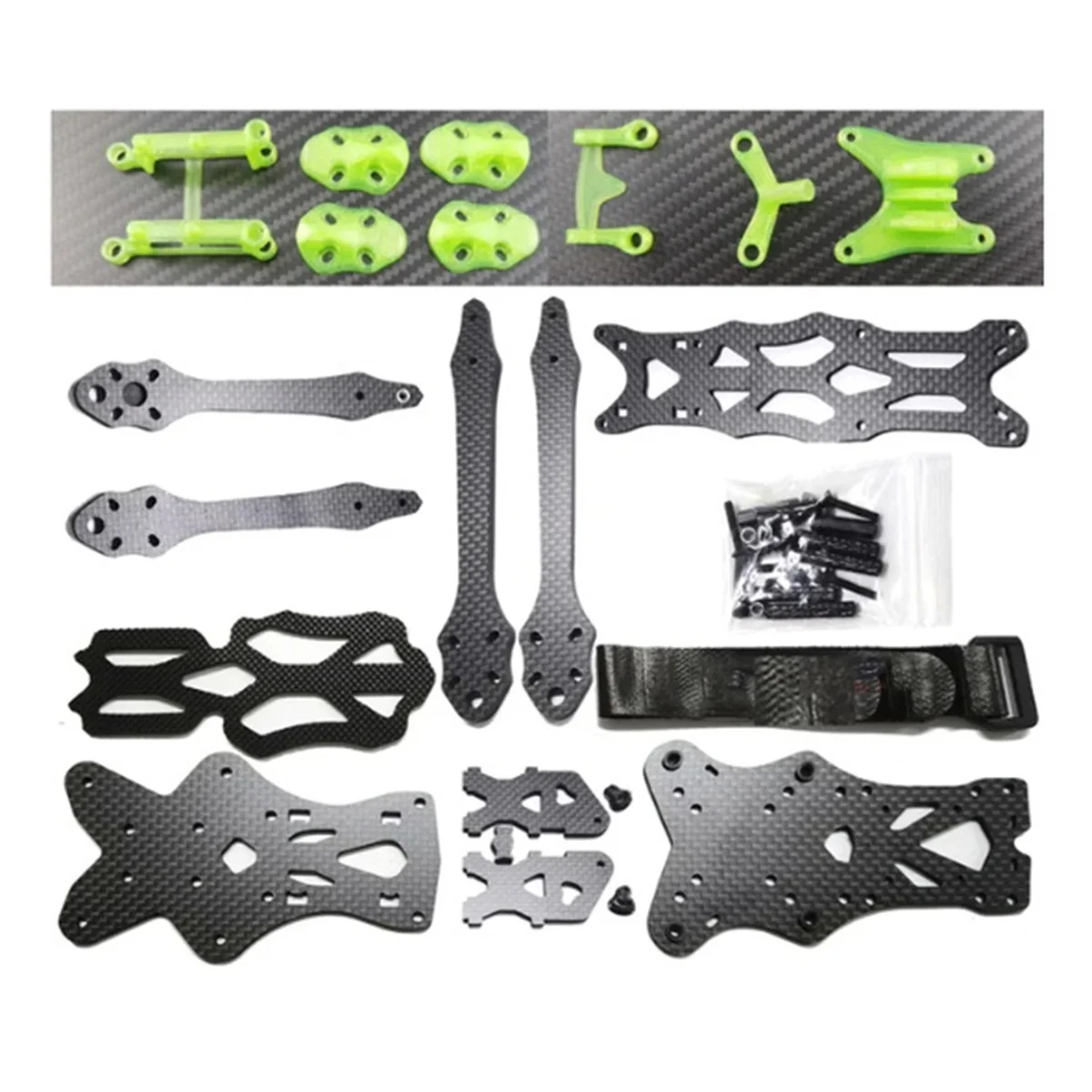 DC(O3) 5 Inch 225mm Carbon Fiber FPV Drone Frame Kit Compatible for DJI O3 VTX Props, F3/F4/F7 FC, 22/ 23 Motor(B)