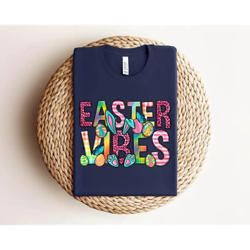 

Спортивная футболка Happy Easter Vibes Mama Cute Bunny