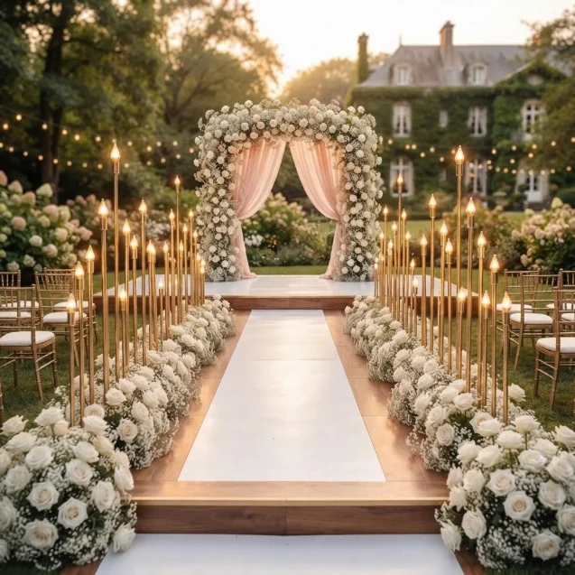 2 Sets 10 Heads Metal Candelabra Reed Lamps Road Guide Wedding Table Centerpiece Candelabrum For Home Event Decorative