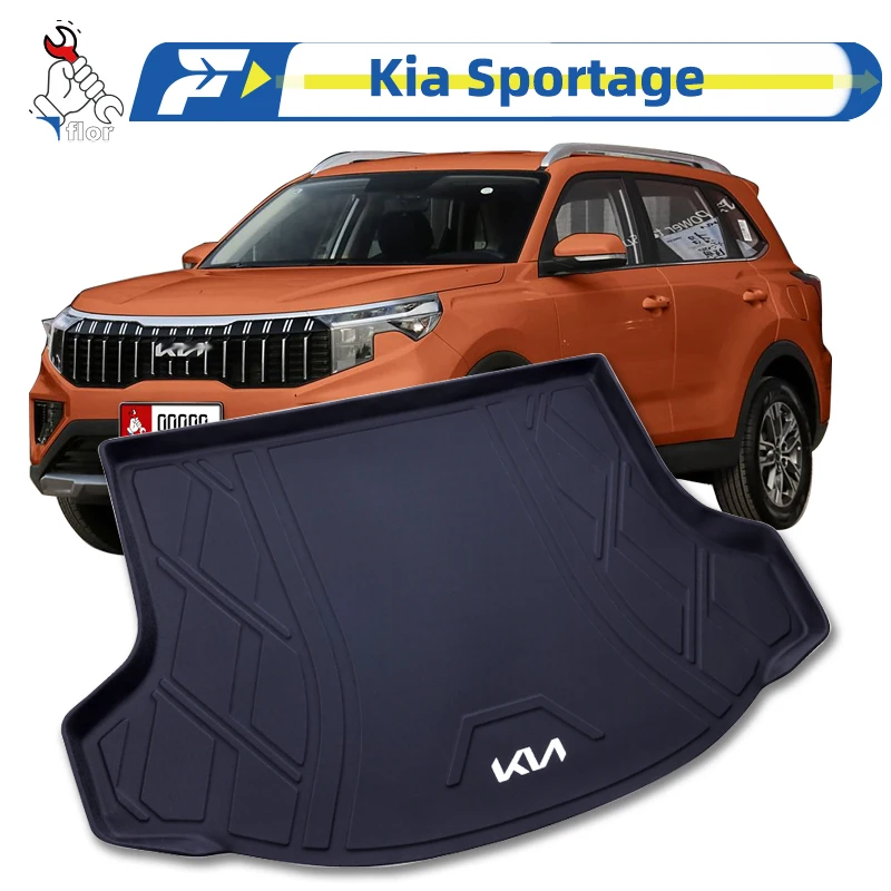 

For Kia Sportage 2010-2023 TPE Car Trunk Mat Custom Fit Trunk Liner All Season Cargo Mat Trunk Protection Mat Waterproof Mat