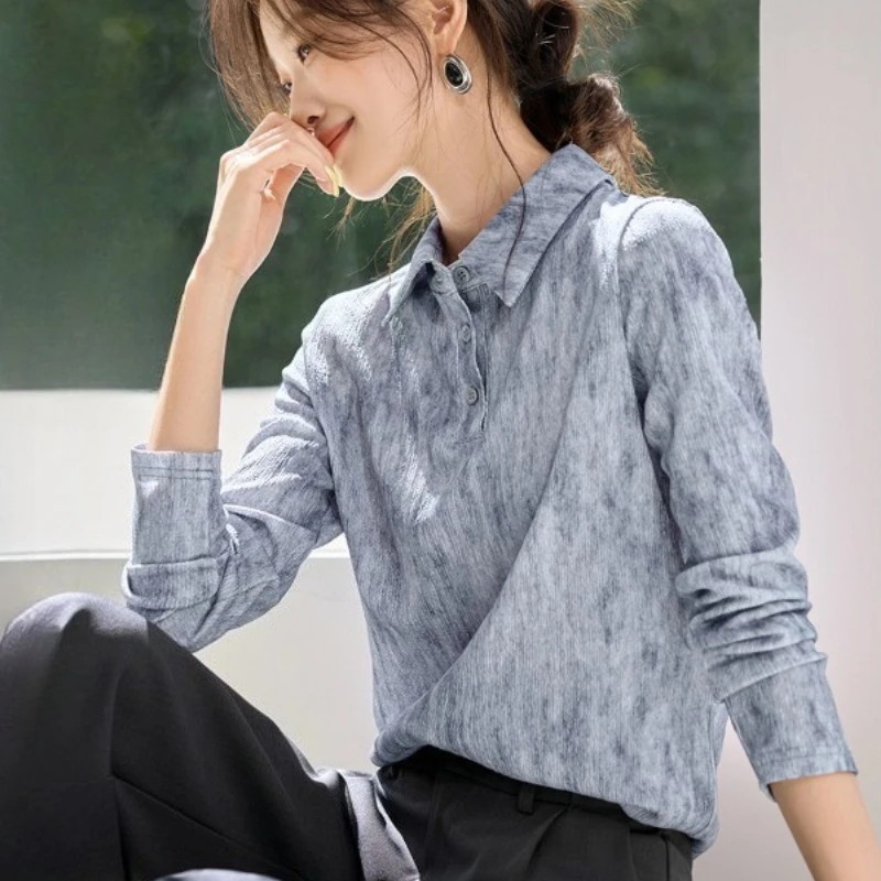 

Vintage Women's Blouses Printed Casual Shirts Fashion Loose Spring/autumn Clothing Long Sleeved Korean Women Tops