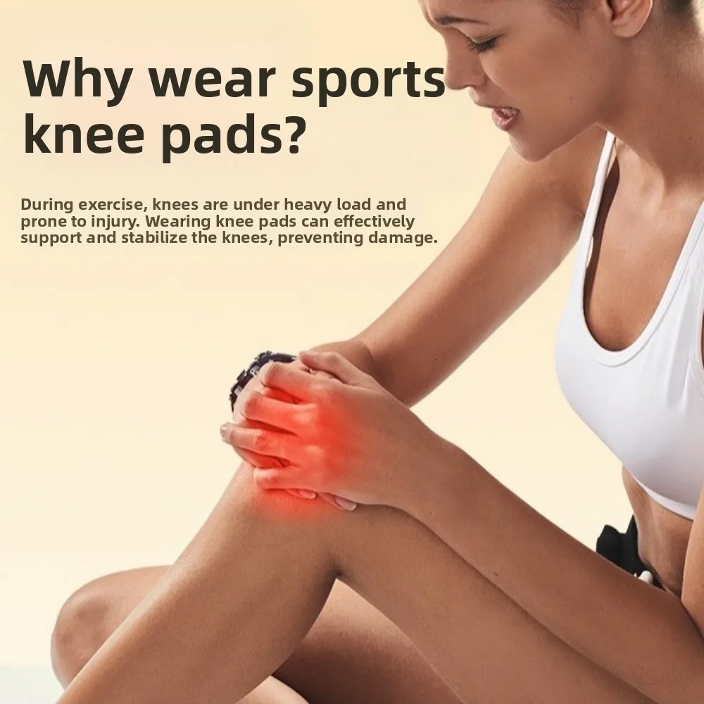 

Anti-collision Sports Knee Pad Breathable Shock-absorbing Knee Sleeves Adjustable Elastic Knee Support Brace Sports Protection