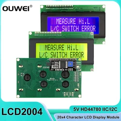 LCD2004+I2C LCD Display Module 20x4 Character LCD 2004A HD44780 IIC/I2C Serial Interface Adapter Blue/Green Screen For Arduino