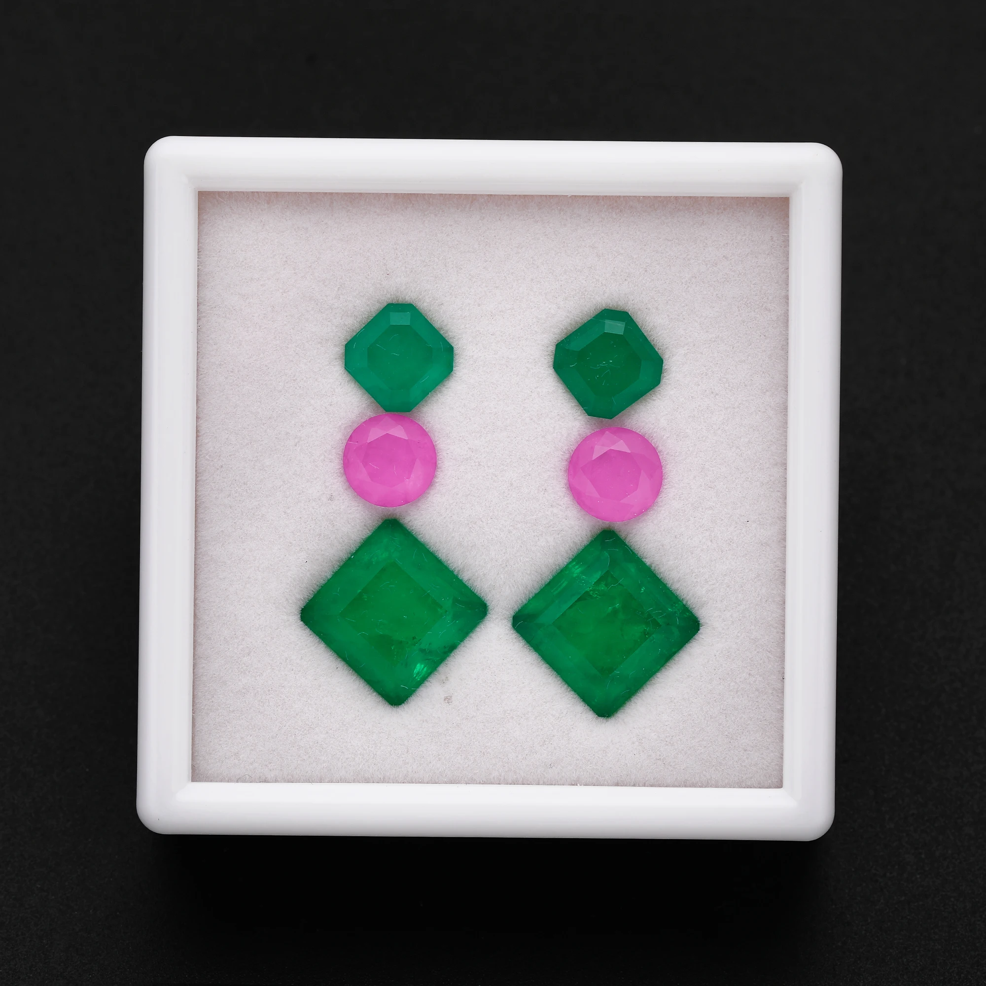 

Vientiane Emerald Green Fusion Stone jewelry Making Box Sets
