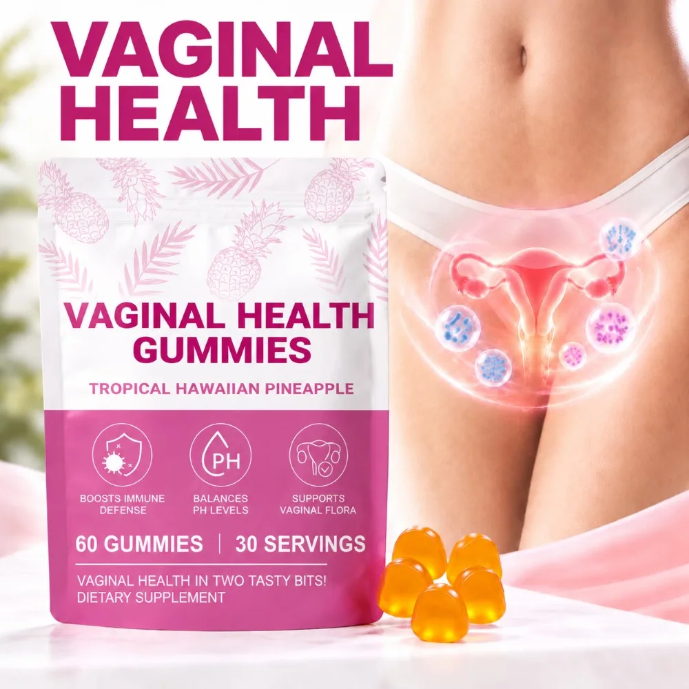 Vaginal Health Gummies for Women Boost Immune Defense Maintain The Balance of Private PH Levels & Flora with Probiotics 60 Count
