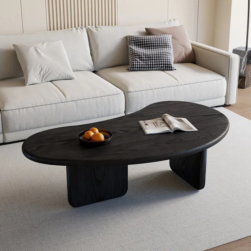 Mesa de Centro de Madeira de Luxo, Estilo Antigo, Móvel, Compacta, para Livros, Mesa Lateral, Mesa de Jantar, Transparente, Móveis para Hall de Entrada