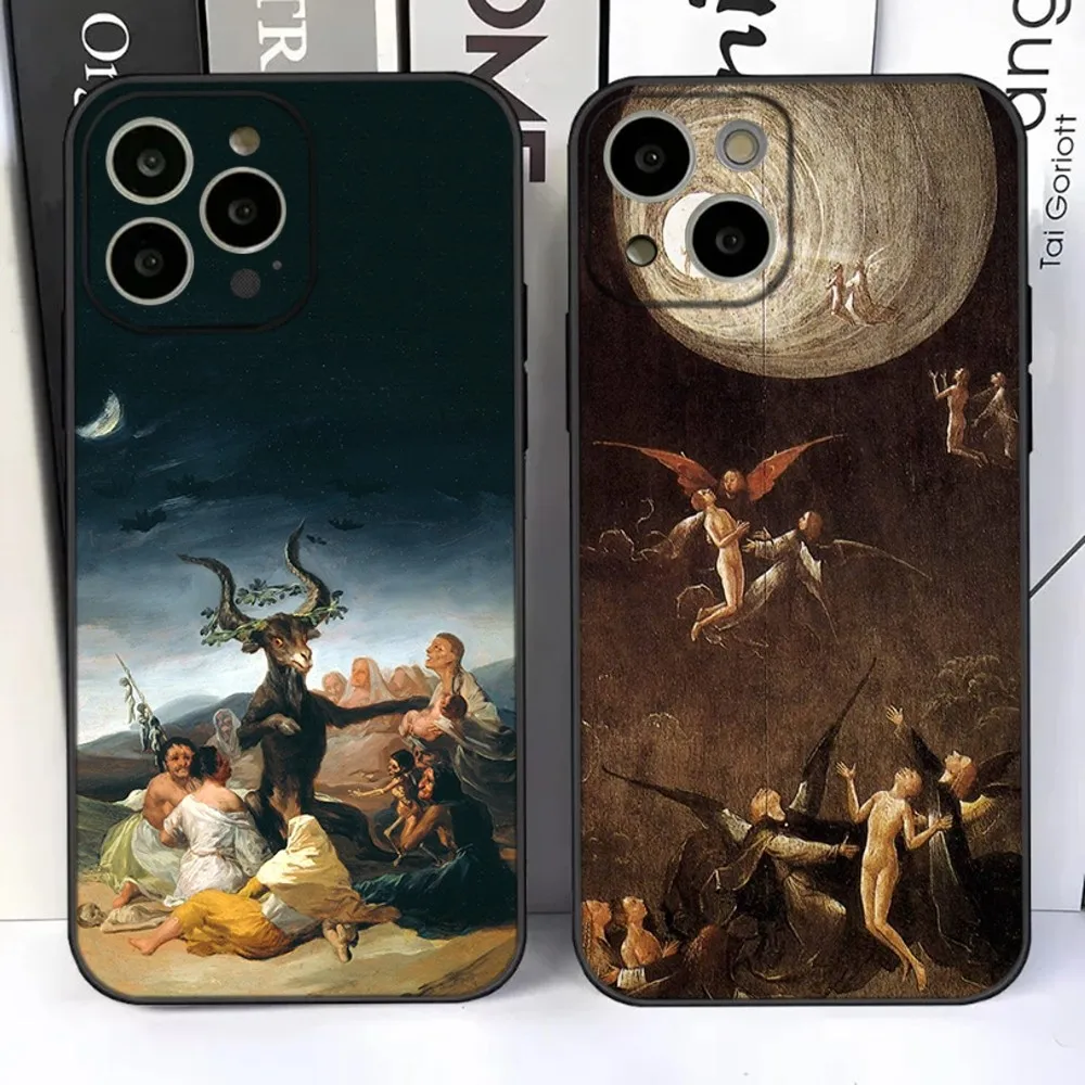 Spain Francisco Goya Art Phone Case For iPhone 15,14,13,12,11 Plus,Pro,Max,XR,XS,X,7,8 Plus,SE,Mini Silicone Soft