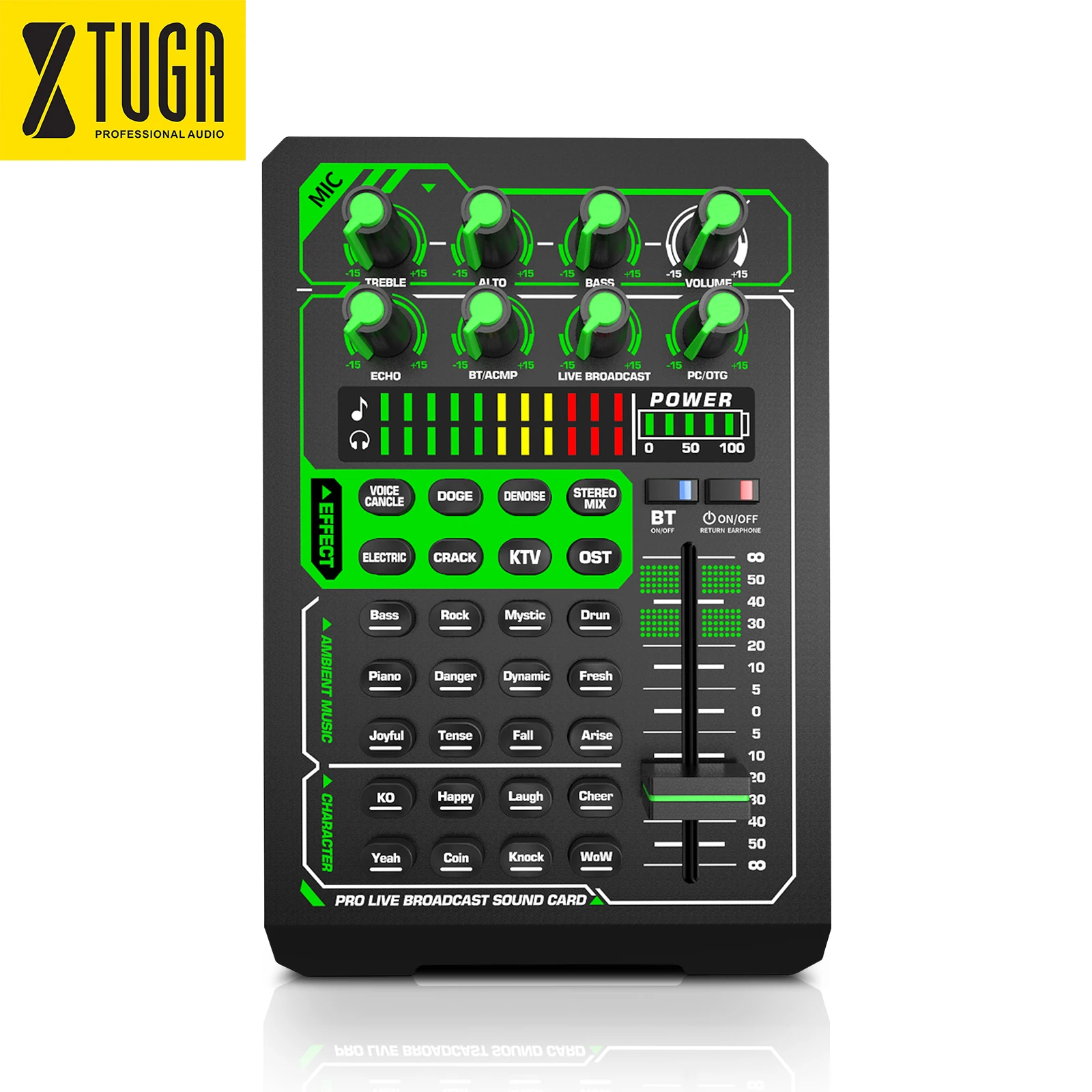 Sepuluh item TLF Xtuga E1 Professional o Mikrofon Rekaman Live Kartu Suara Eksternal untuk Penggunaan Studio