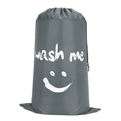 XL Travel Laundry Bag Wash Me Dirty Clothes Organizer Large Enough to Hold 4 Loads of Laundry Wash Drawstring Bag