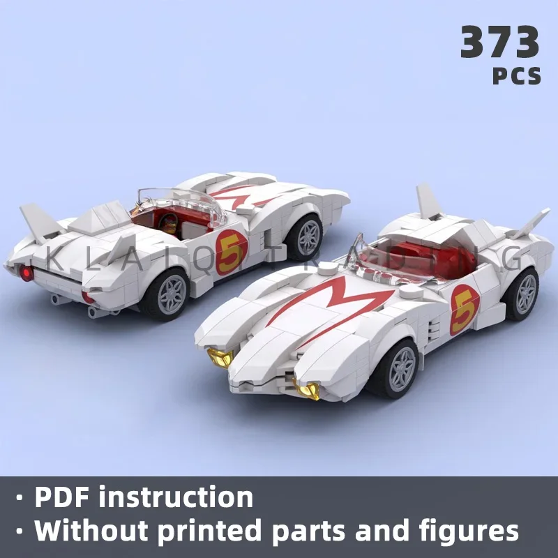 

Educational Children's DIY Creative 320 Pieces MOC Car Model Speed Champion Racing Vehicle Building Blocks Gift