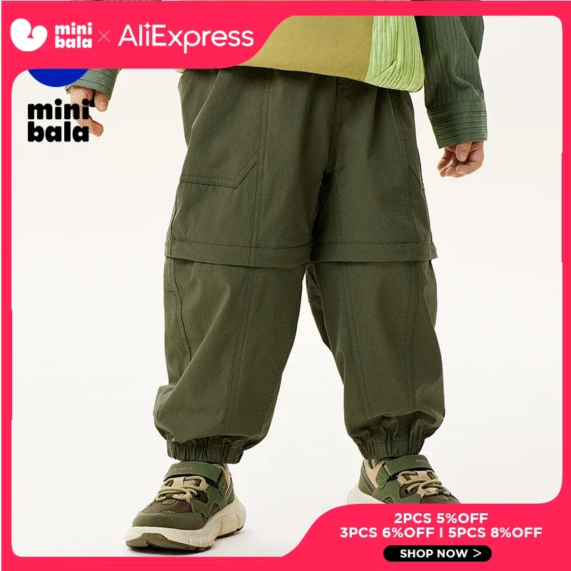 

Длинные мини-брюки с оборкой, длинные брюки для мальчиков, весна 2024, многофункциональная одежда, Детские Волшебные брюки