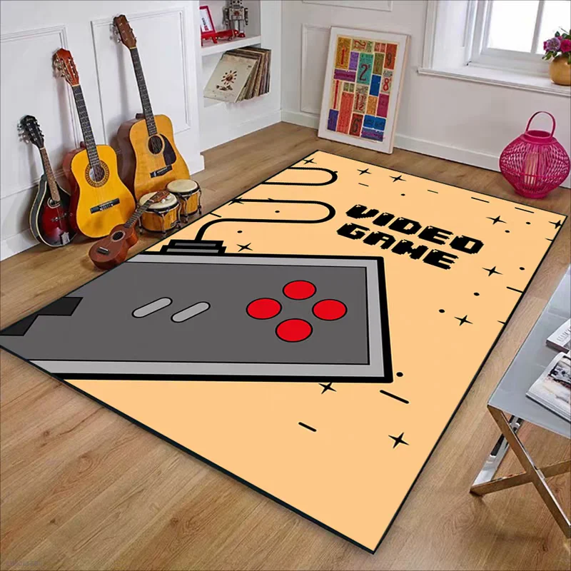 سجادة ألعاب لغرفة الأولاد مع سجادة تصميم وحدة التحكم لغرفة الألعاب، سجادة ديكور غرفة النوم، آلة مضادة للانزلاق