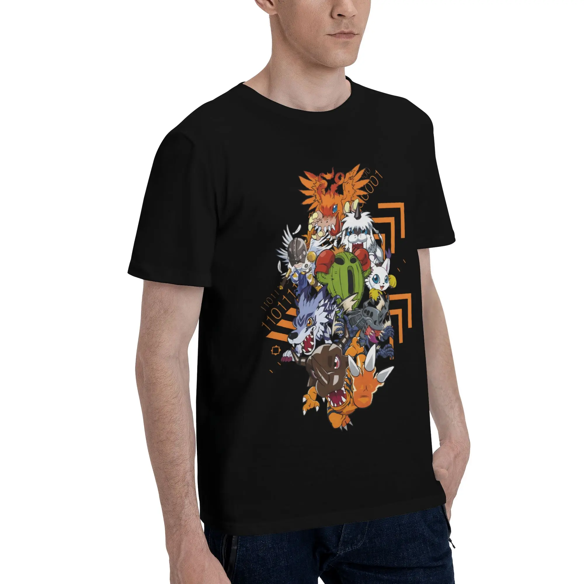 Digimon 35 Novelty 100% Cotton T-Shirt Bandai Tops Tees For Men