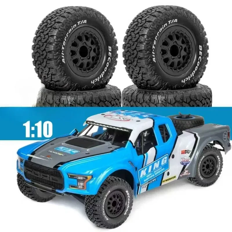 4 pezzi 113mm ruote anteriori posteriori pneumatico 1/10 corsa breve pneumatico per camion per TRXS Slash ARRMA Senton SCTX10 HPI HuanQi 727 Vkar 10sc