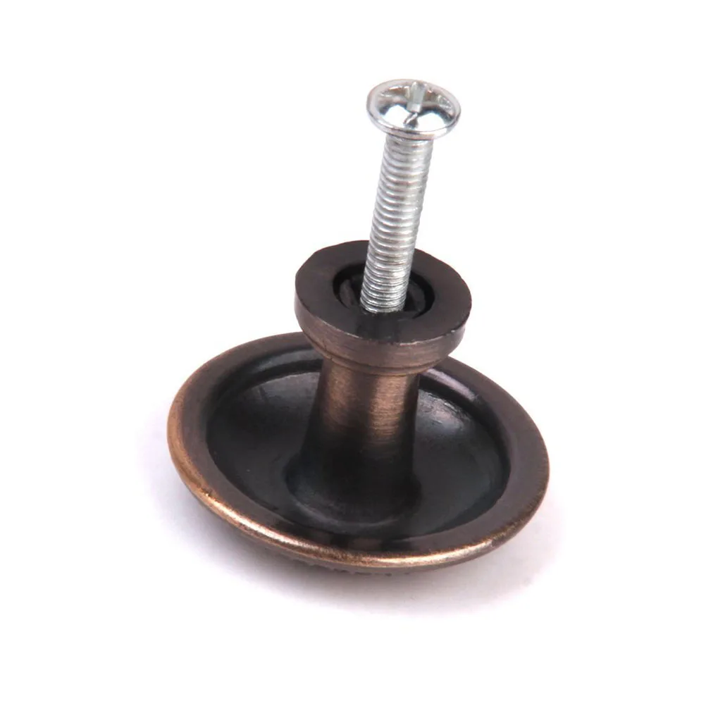 

10 Pcs Drawer Handle Bronze Cabinet Knob Knobs European Style Retro Floral Pull