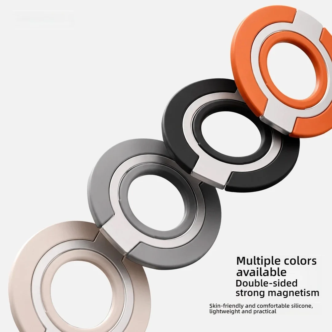 Double-Sided Magnetic Silicone Finger Ring Phone Holder Mobile Phone Accessories Ultra-Thin Stand For iPhone Samsung HUAEWEI view 6