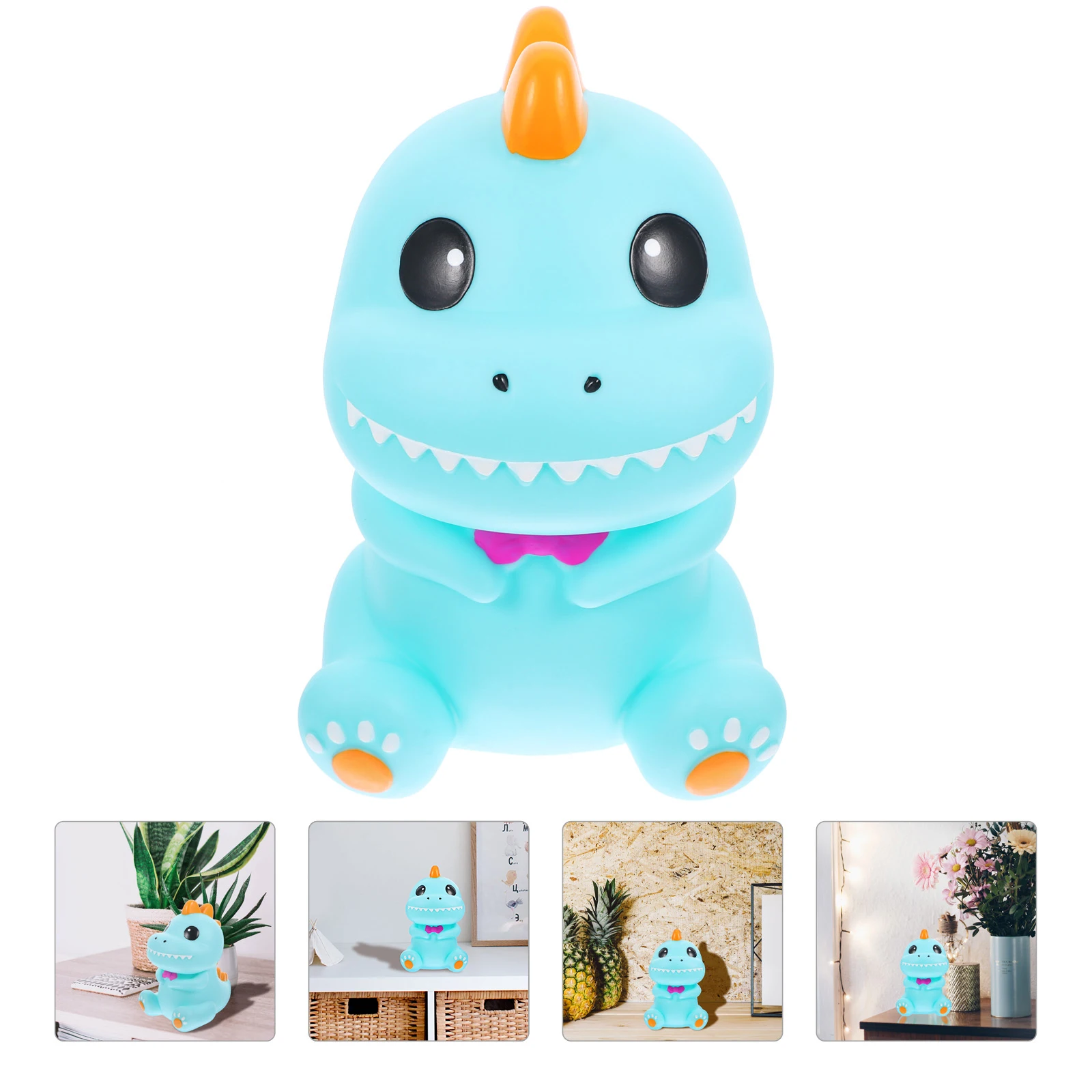 

1Pc Lovely Dinosaur Piggy Bank Cute Cartoon Reusable Coin Bank For Kids Money Saving Box Vinyl Saving Jars Home Decor