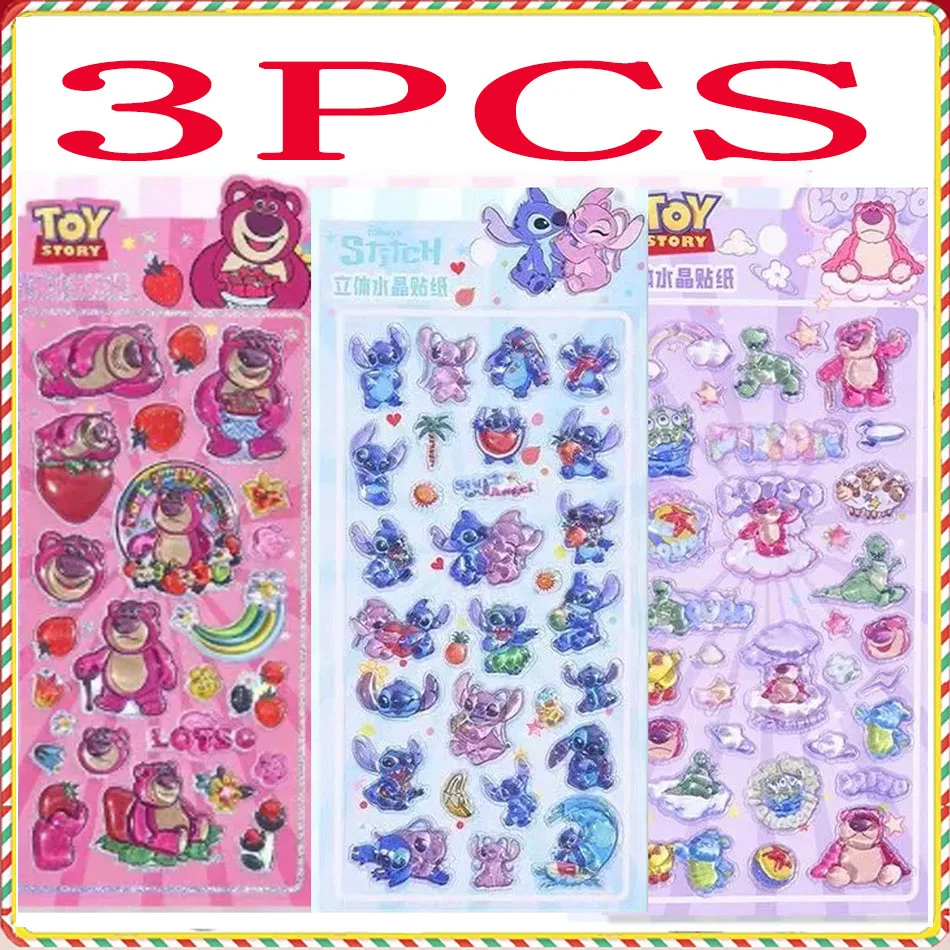 สติกเกอร์คริสตัล 3 มิติ ลายลิโลแอนด์สติทช์ น่ารัก สไตล์สร้างสรรค์ ของสะสมจากซูโทเปีย รางวัลสำหรับนักเรียน สติกเกอร์เพชร ตกแต่งเคสมือถือ