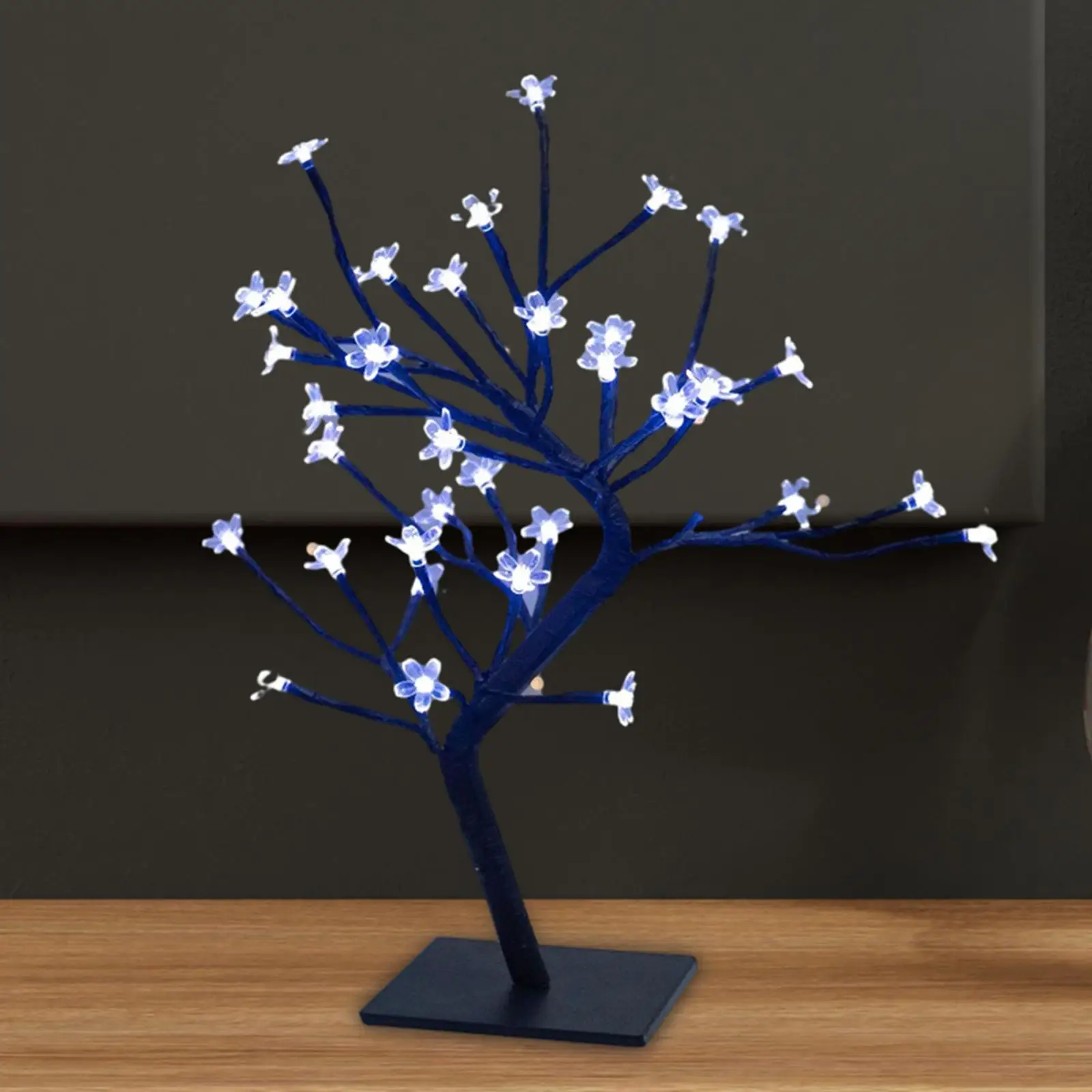 LED Tree Table Lamp Desktop Ornament Valentine's Day Gift Sleep Lamp LED Bonsai Tree Light for School Car Party Classroom Men