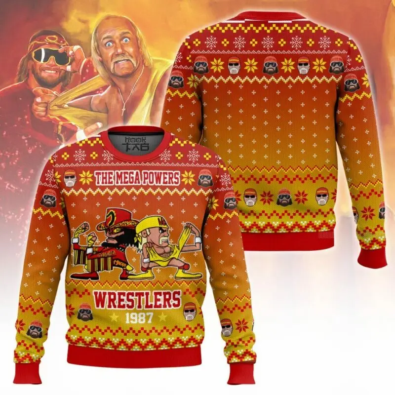 

Men's Hulk Hogan Ugly Sweater Simple Fashionable Multi Functional Versatile Durable And Practical Suitable For Christmas Parties