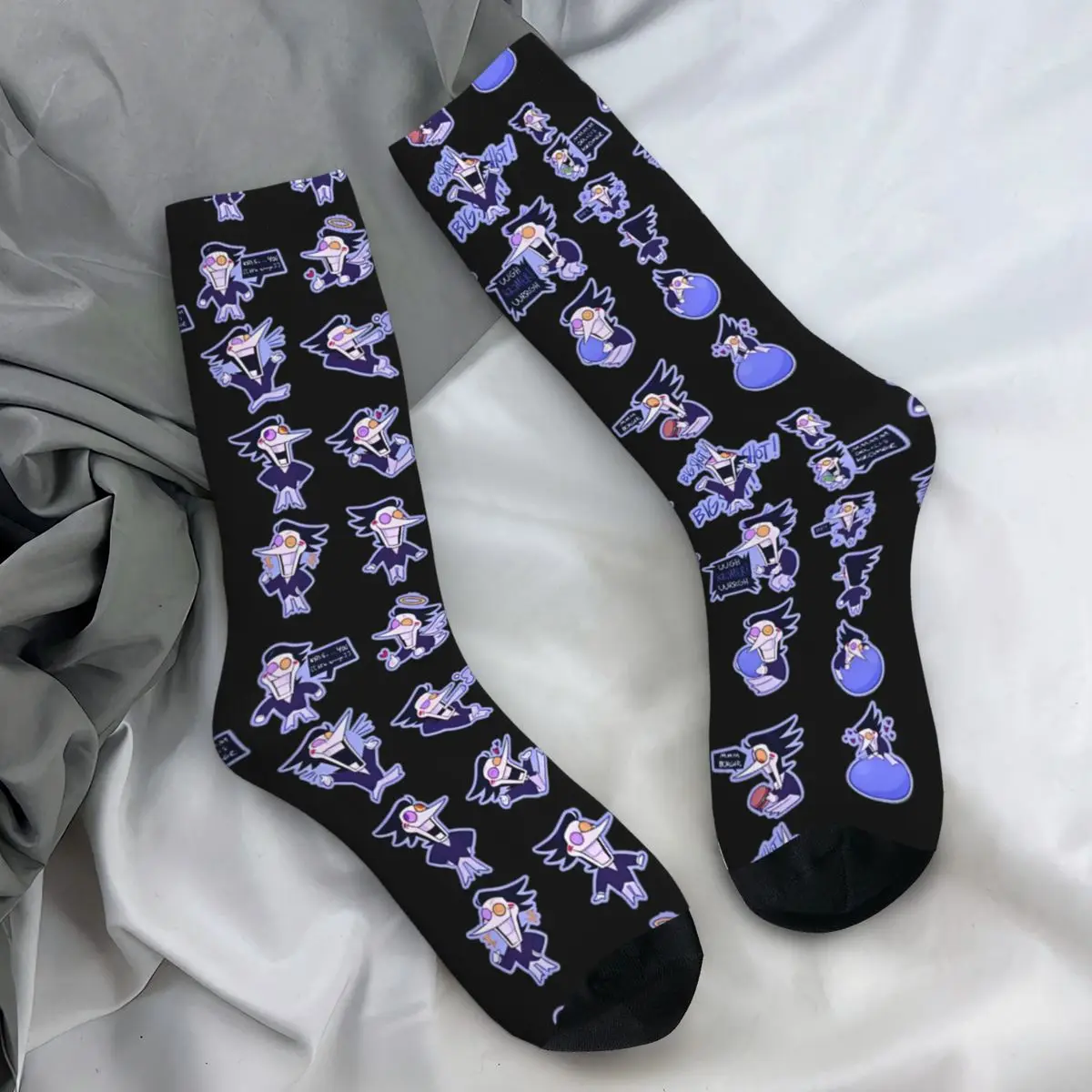 Deltarune Spamton Undertale Socks Korean Stockings Men Warm Soft Outdoor Socks Autumn Design Non Slip Socks