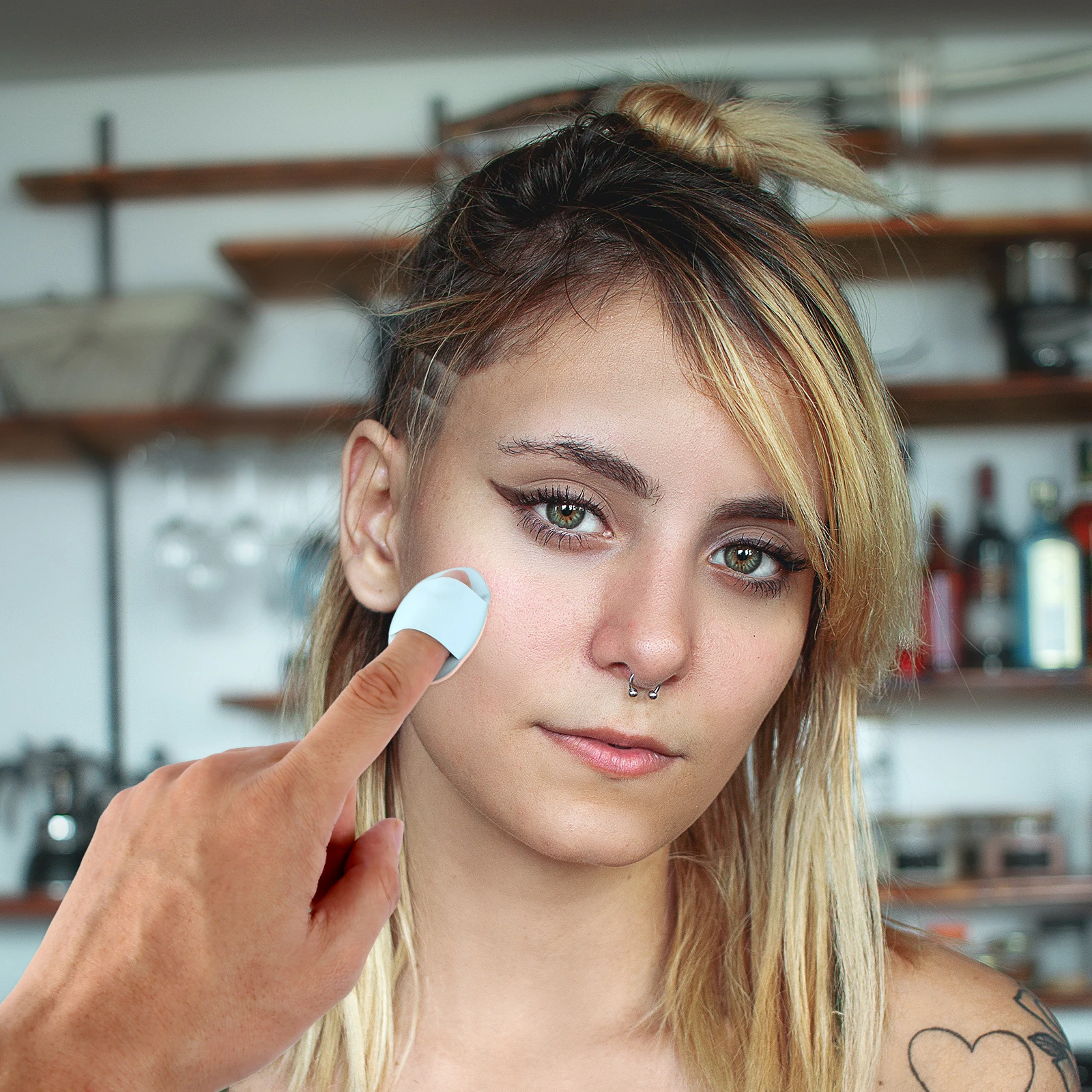 

6pcs Mini Powder Puff Cushion Facial Makeup Applicator Wet Dry Dual Use Washable Smooth Foundation Blush Sunscreen