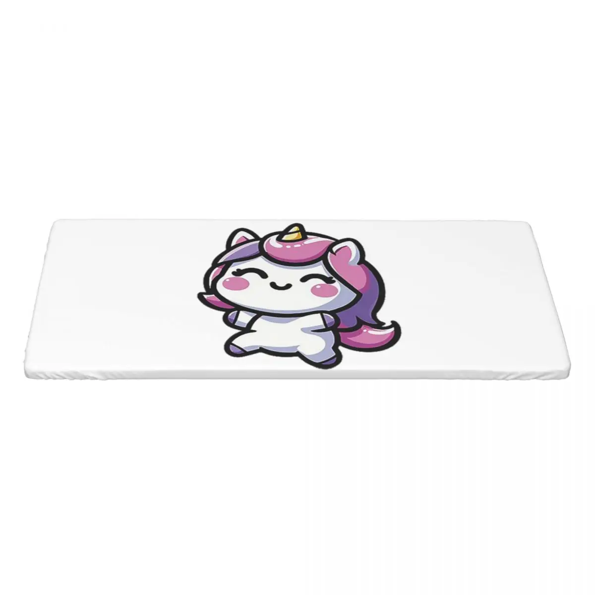 Adorable Kawaii Unicorn Customized Rectangular Tablecloth Waterproof Table Cover for Dining Events Table Cloth