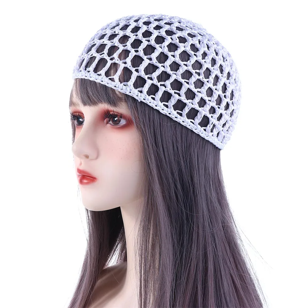 

Women Fashion Handmade Crochet Cover Night Mesh Cap Snood Net Hat Hair Net