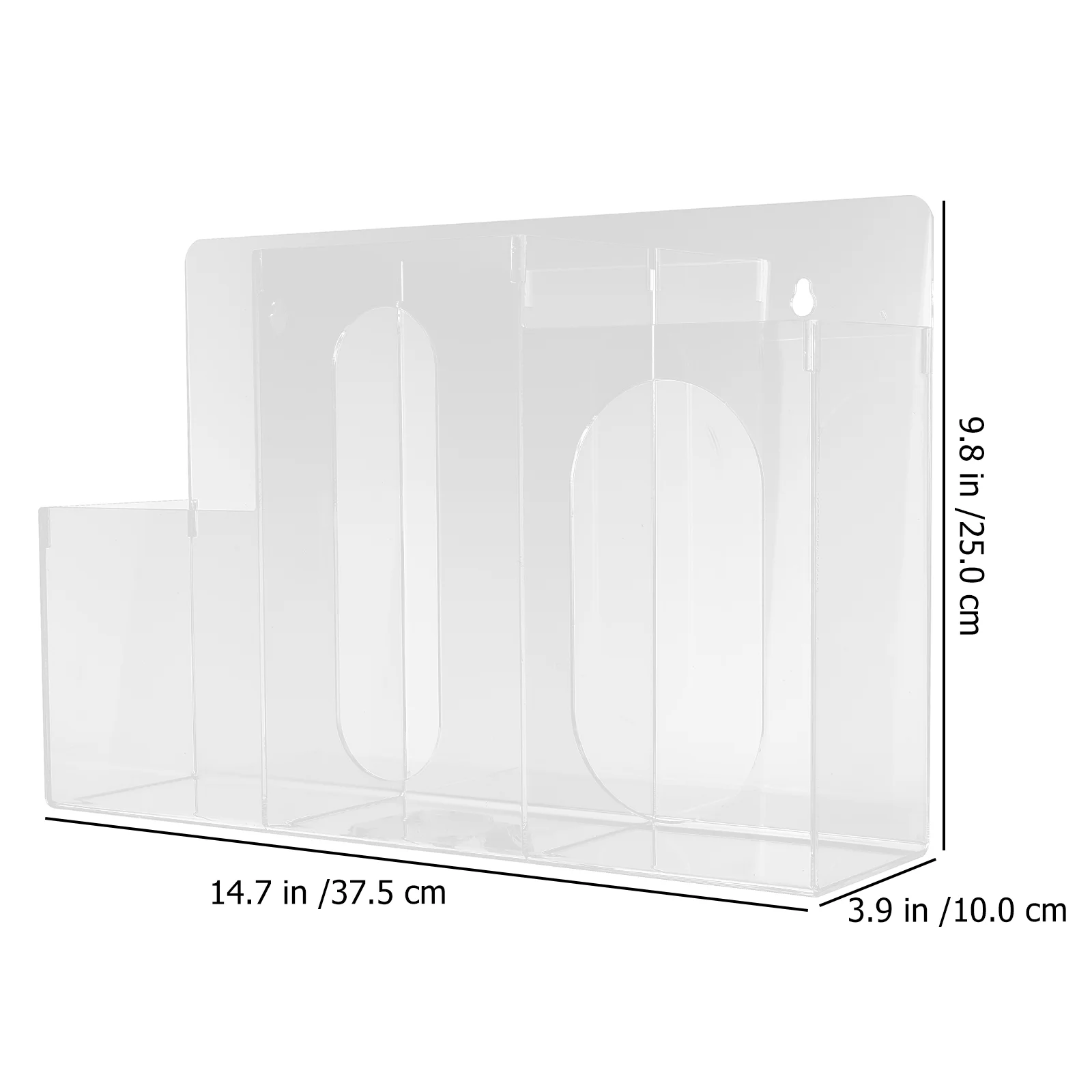 Geen ponsen Opbergdoos Kantoor Gezichtsmaskers Handhouder Acryl Gezichtshanddoek Hangende Tissue Container