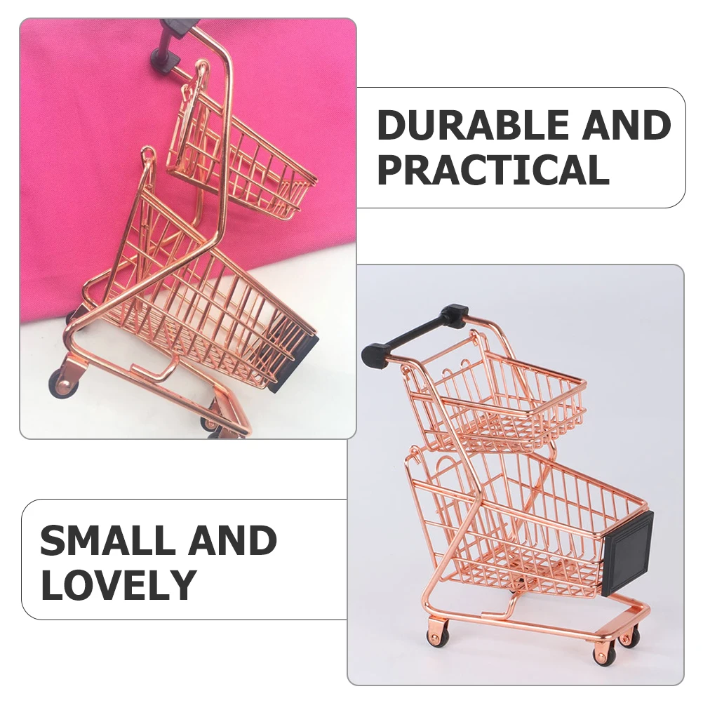 Mini carrello della spesa Ruote da cucina Giocattolo Supermercato Carrello a mano Utilità Porta spugna